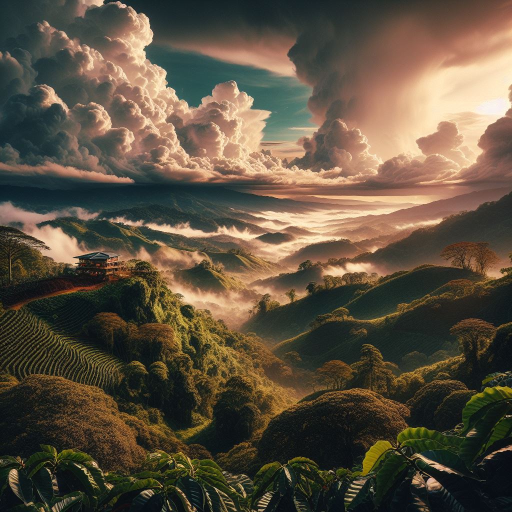 Costa Ricas Kaffee aus der Region Tarrazú Costa Rica, ein Land mit einer reichen Kaffeetradition, ist besonders stolz auf seine Kaffeeanbauregion Tarrazú. Die Kaffeebauern in dieser Region, die sich in den kühlen Höhen