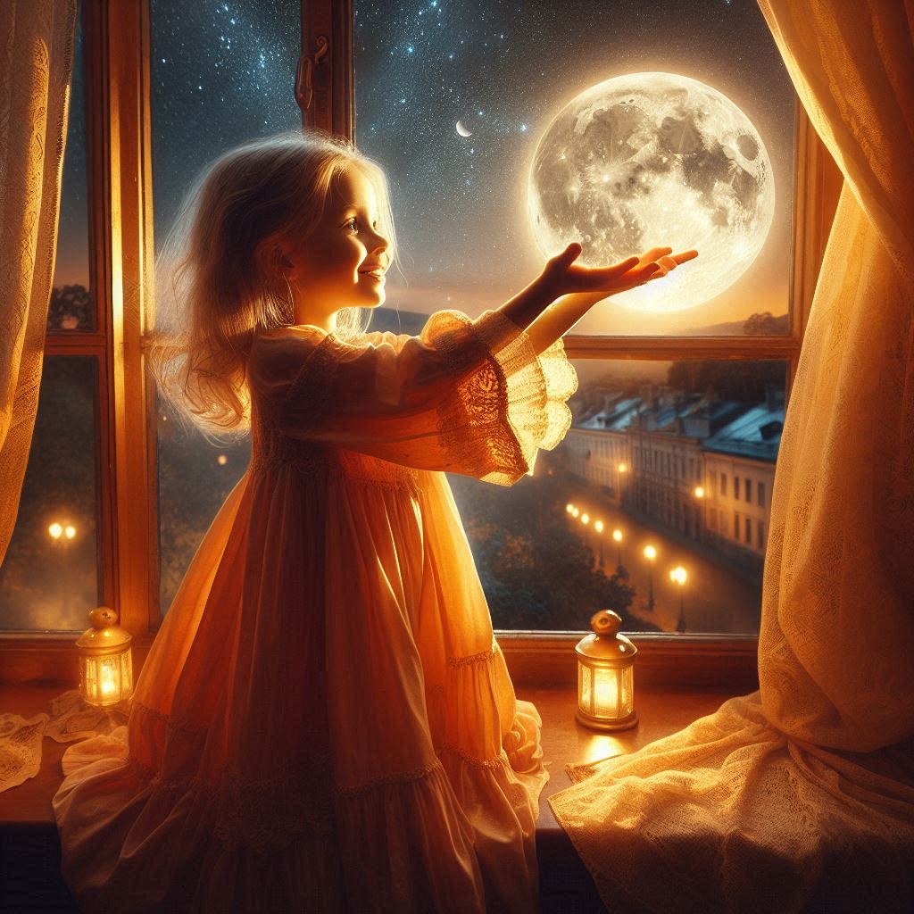 Guten Abend gute Nacht Hier ist ein Gedicht über den Mond