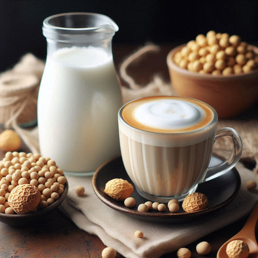 Sojamilch im Kaffee Gesunde Alternative für Latte, Cappuccino