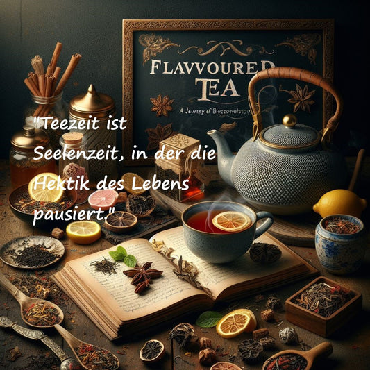 "Teezeit ist Seelenzeit, in der die Hektik des Lebens pausiert." Teezitate und Sprüche Ein Schluck Weisheit, in einer Tasse Tee