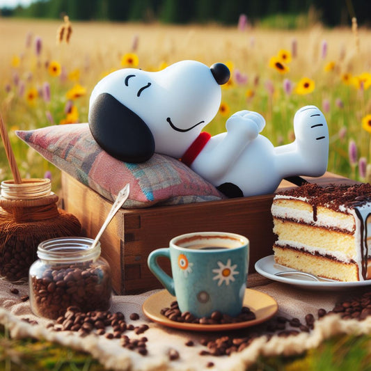 Guten Morgen Sonntag Gedicht mit Snoopy KaffeeSonnenaufgang von TeeBohne