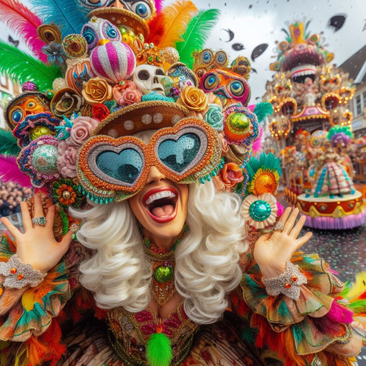 karneval köln, düsseldorf, mainz Karnevalkostüme geschmückten festliche Umzüge mit Faschingwagen eine Zeit des ausgelassenen Treibens ein. Menschen jeden Alters in farbenfrohen Kostümen, um gemeinsam zu tanzen, zu lachen