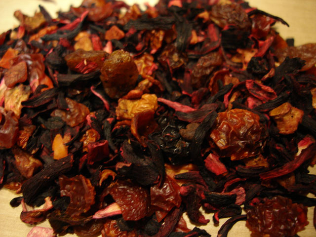 Teebohne Früchtetee Rumtopf