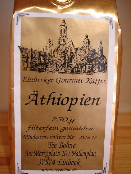 TeeBohne Äthiopien Sidamo Kaffee Tüte Bohne oder gemahlen