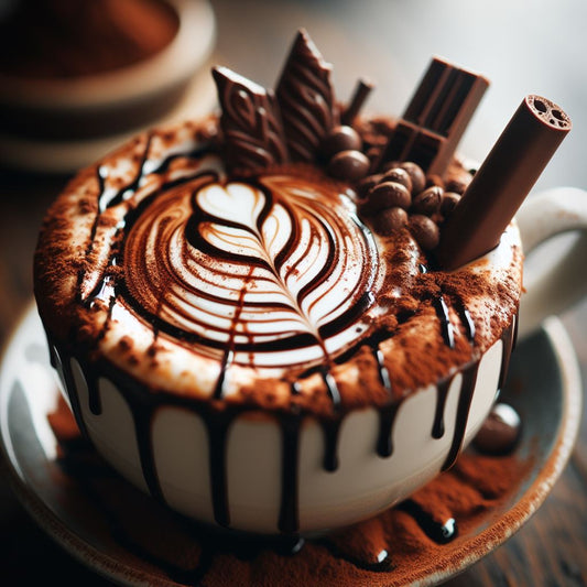 Tasse Aromakaffee Zartbitter Schokolade