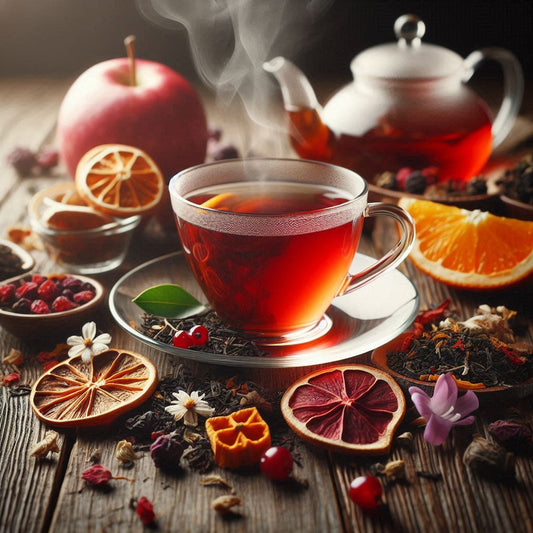 Früchtetee Johannisbeere Birne Orange – Säurearmer loser Tee online kaufen