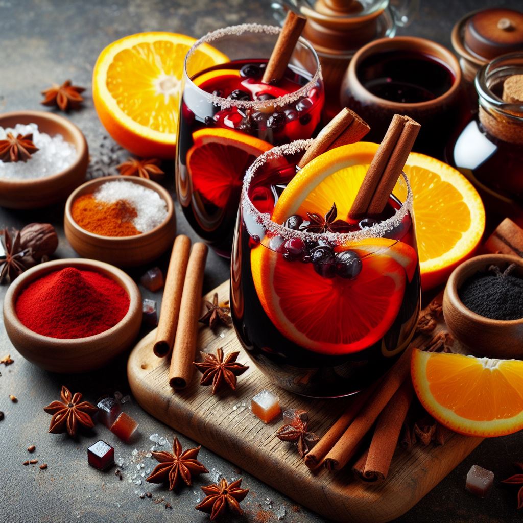 Rotwein-Punsch mit Schwarztee, Orange und Nelken: einfaches Rezept für gemütliche Winterabende und die Weihnachtszeit.
