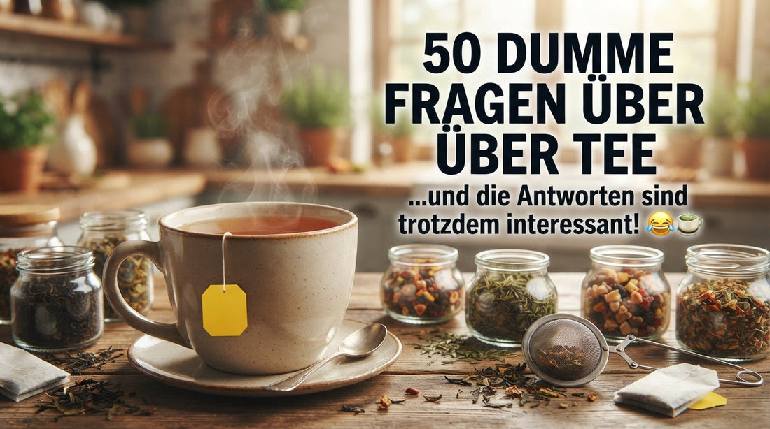50 dumme Fragen über Tee mit lustigen Antworten und interessanten Tee-Fakten