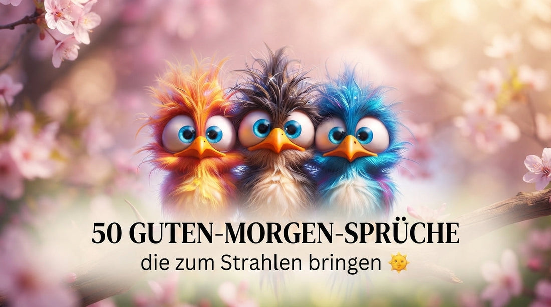50 Guten-Morgen-Sprüche, die zum Strahlen bringen – lustige bunte Vögel