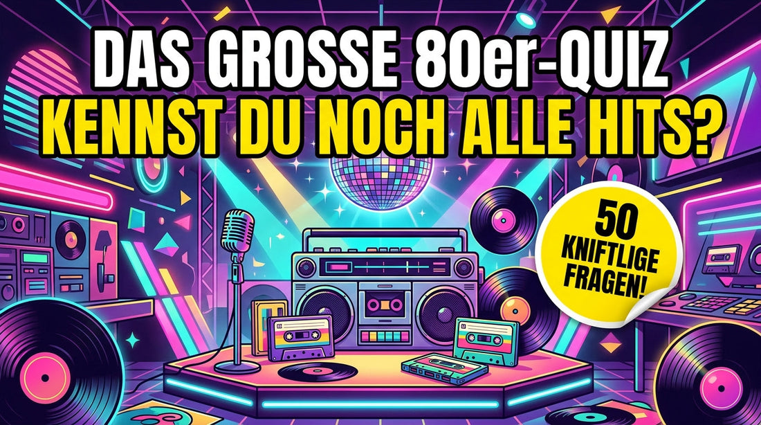 80er-Quiz zur Neuen Deutschen Welle mit 50 kniffligen Fragen zu NDW-Hits, Bands und Musik der Achtziger