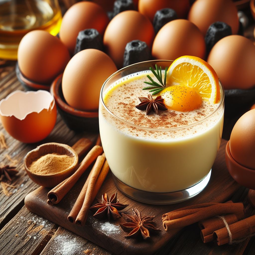 Eggnog Recipe - Traditional and Delicious Ingredients 8 egg yolks 250 g powdered sugar 375 ml condensed milk 1 packet vanilla sugar 250 ml 54% rum Instructions
