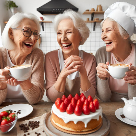 Einladung zum Kaffeeklatsch Oma Frauen Bilder lustig
