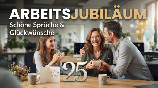 Arbeitsjubiläum: Schöne Sprüche und herzliche Glückwünsche von 10 bis 40 Jahre