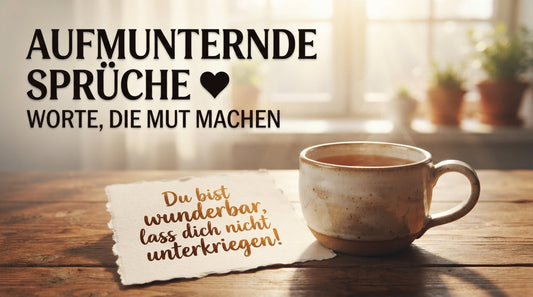 Aufmunternde Sprüche und mutmachende Worte für schwierige Zeiten