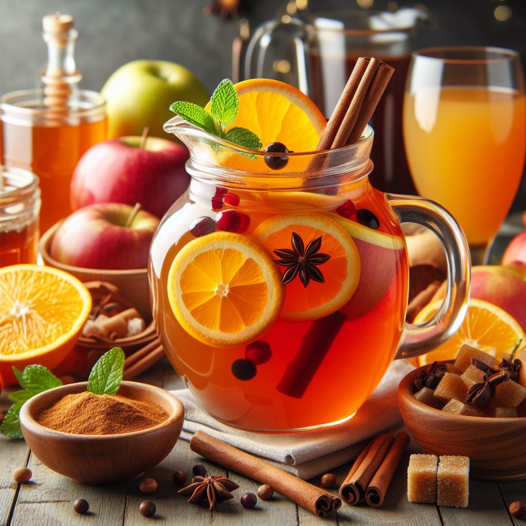 Alkoholfreier Früchtepunsch – einfaches Rezept mit Tee