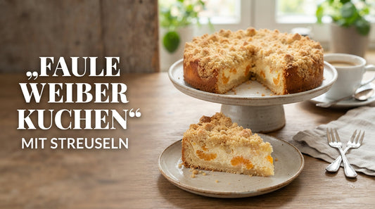 Faule Weiber Kuchen mit Schmand, Mandarinen und knusprigen Streuseln – einfaches Rezept