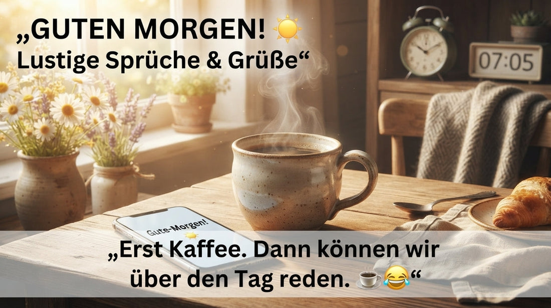 Erst Kaffee, dann kann der Tag kommen. ☕😂 Ein kleiner lustiger Guten-Morgen-Gruß für einen entspannten Start.