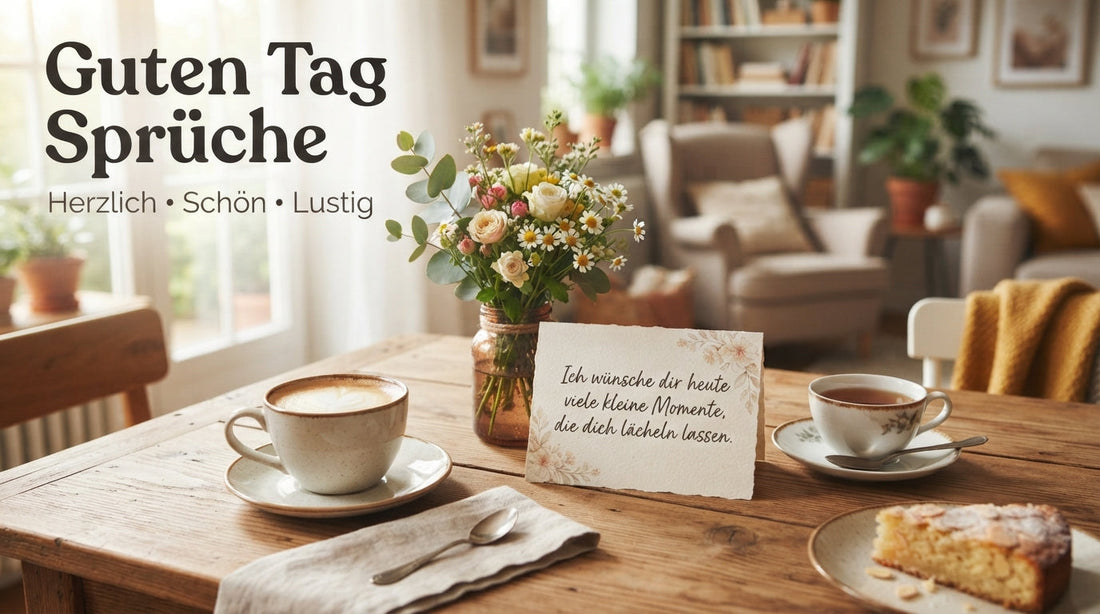 Guten Tag Sprüche mit herzlichen, schönen und lustigen Grüßen für Freunde, Familie und besondere Menschen