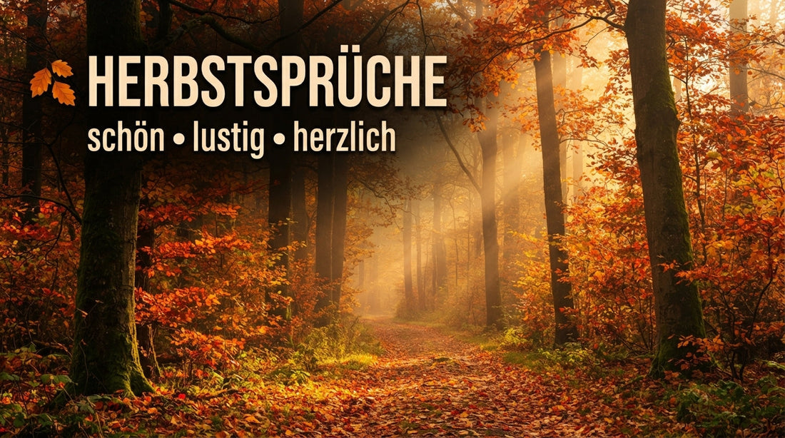 Guten Morgen Herbst mit bunten Blättern – schöne, lustige und herzliche Herbstsprüche 
