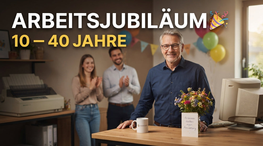 Lustige Sprüche und Glückwünsche zum Arbeitsjubiläum von 10 bis 40 Jahre