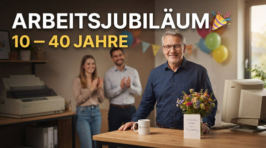Lustige Sprüche und Glückwünsche zum Arbeitsjubiläum von 10 bis 40 Jahre