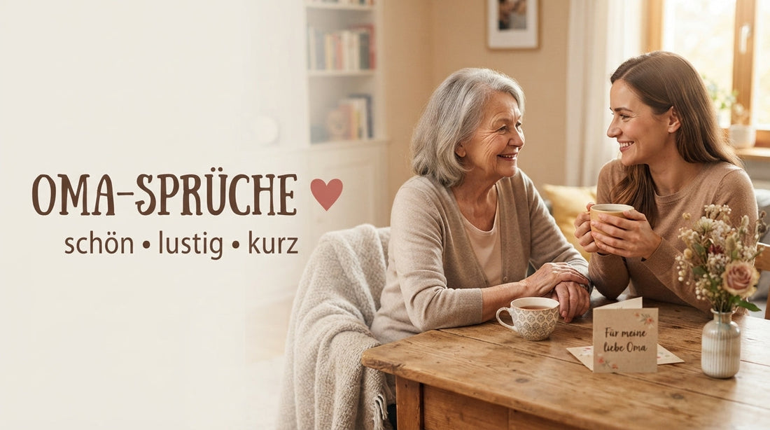 Schöne, lustige und kurze Oma-Sprüche für Karten, WhatsApp und besondere Momente
