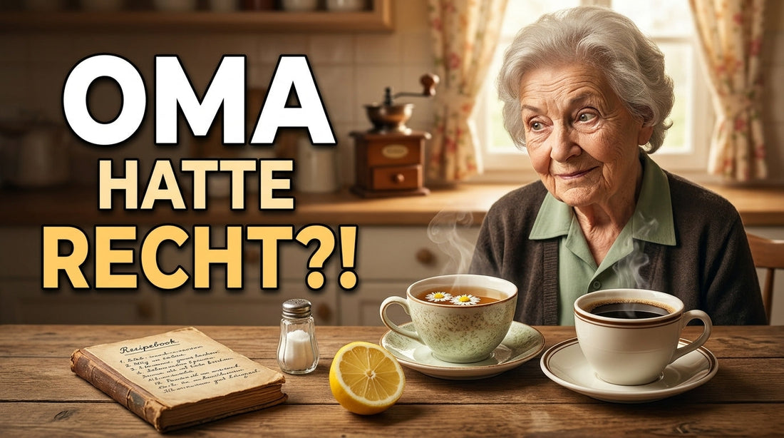Omas Hausmittel im Check: Kamillentee, Kaffee, Zitrone und alte Tee- und Kaffeeweisheiten auf dem Prüfstand.