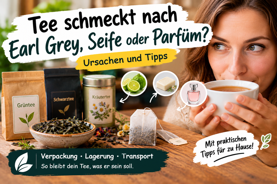 Tee schmeckt nach Earl Grey, Seife oder Parfüm? Ursachen durch Verpackung, Lagerung und Transport sowie praktische Tipps für Teeliebhaber