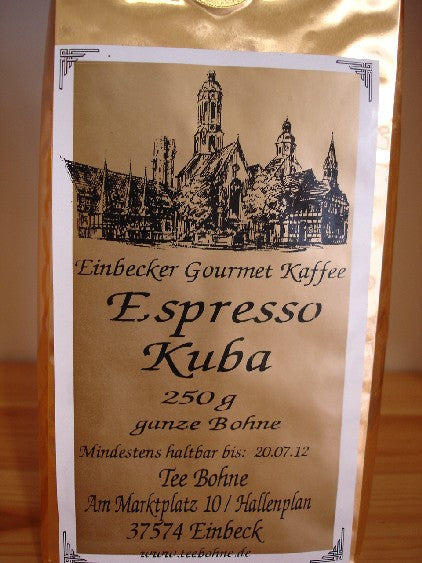 TeeBohne® -  Espresso Kuba, kubanischer Espresso, Kaffee