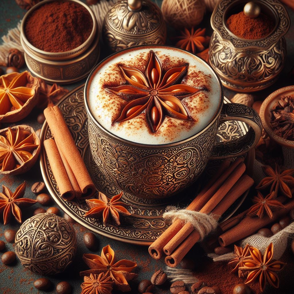 Aromakaffees Gewürzkaffee und lassen Sie sich von den intensiven Aromen von Kardamom, Orange, Nelke und Zimt verführen.