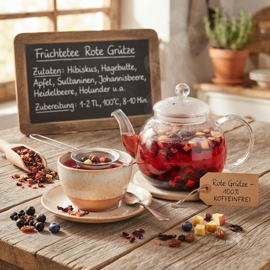 Früchtetee Rote Grütze lose – beerig & fruchtig  TeeBohne
