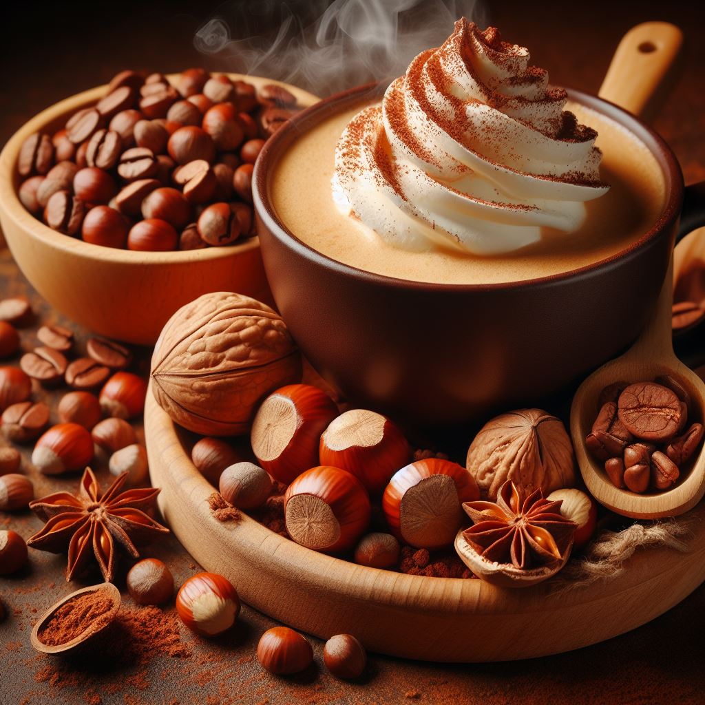 Aromatisierter Haselnusskaffee entkoffeiniert