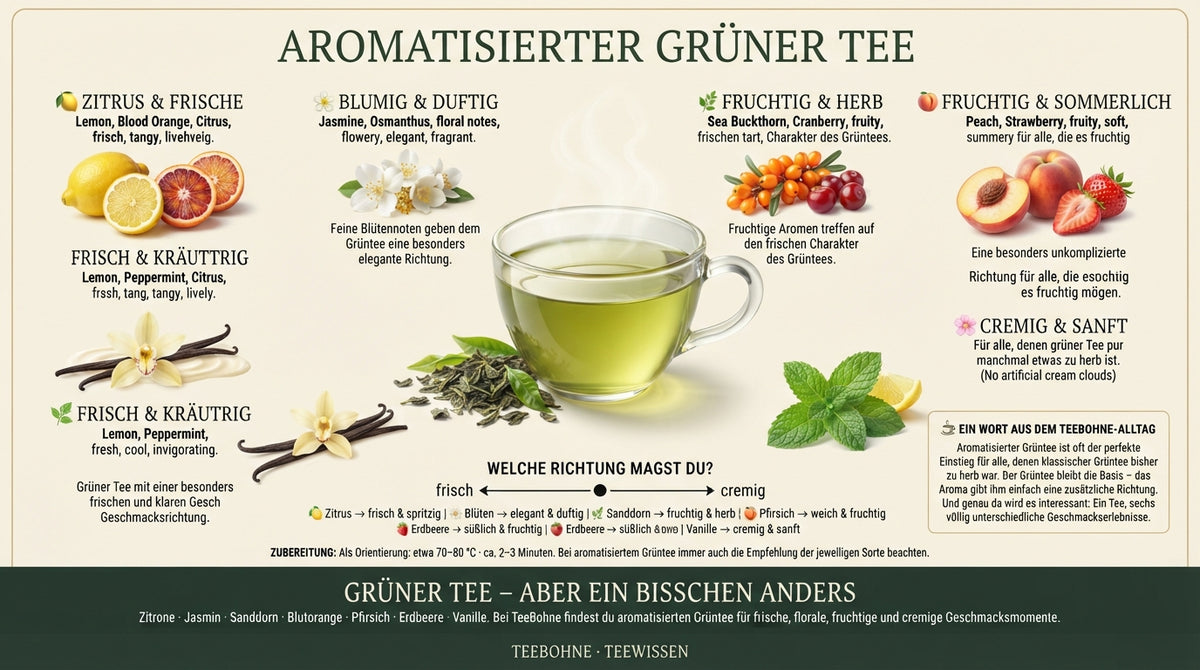 Grüner Tee aromatisiert