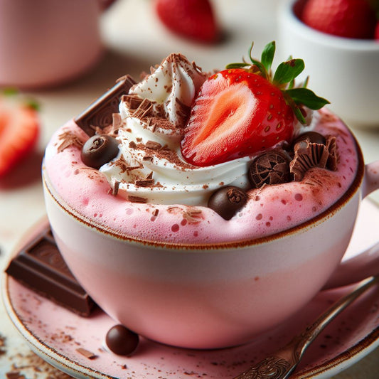 aromatisierter Erdbeere  Schokolade Kaffee