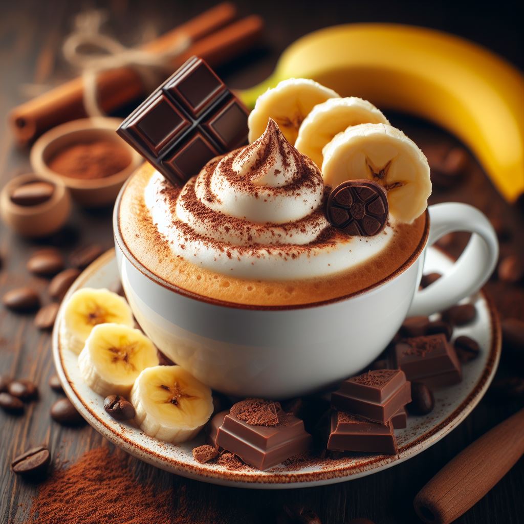 tasse Aromakaffee Schoko Banane